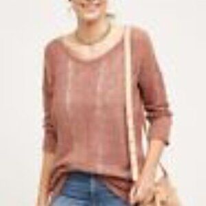 Anthropologie open back rose colored sweater